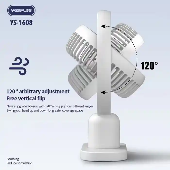 YesPlus YS-1608 Desktop Fan with Light Assorted Green Colours